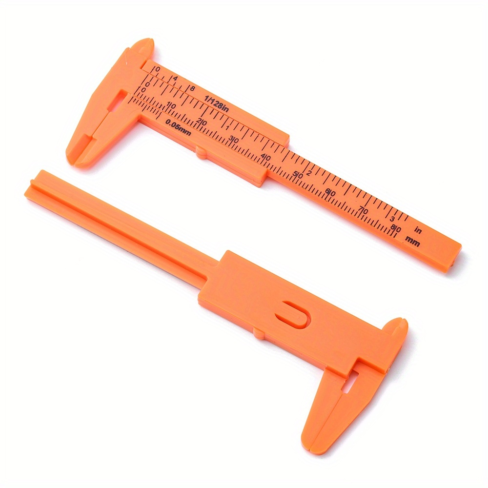 Double Sides Calipers Inch Mm Double Scale Mini Plastic Temu