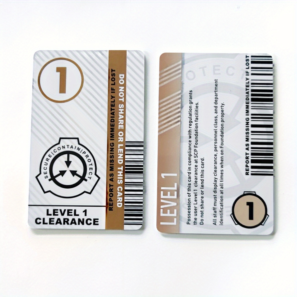 SCP Foundation Secure Access ID Cards Secret Laboratory -  Denmark