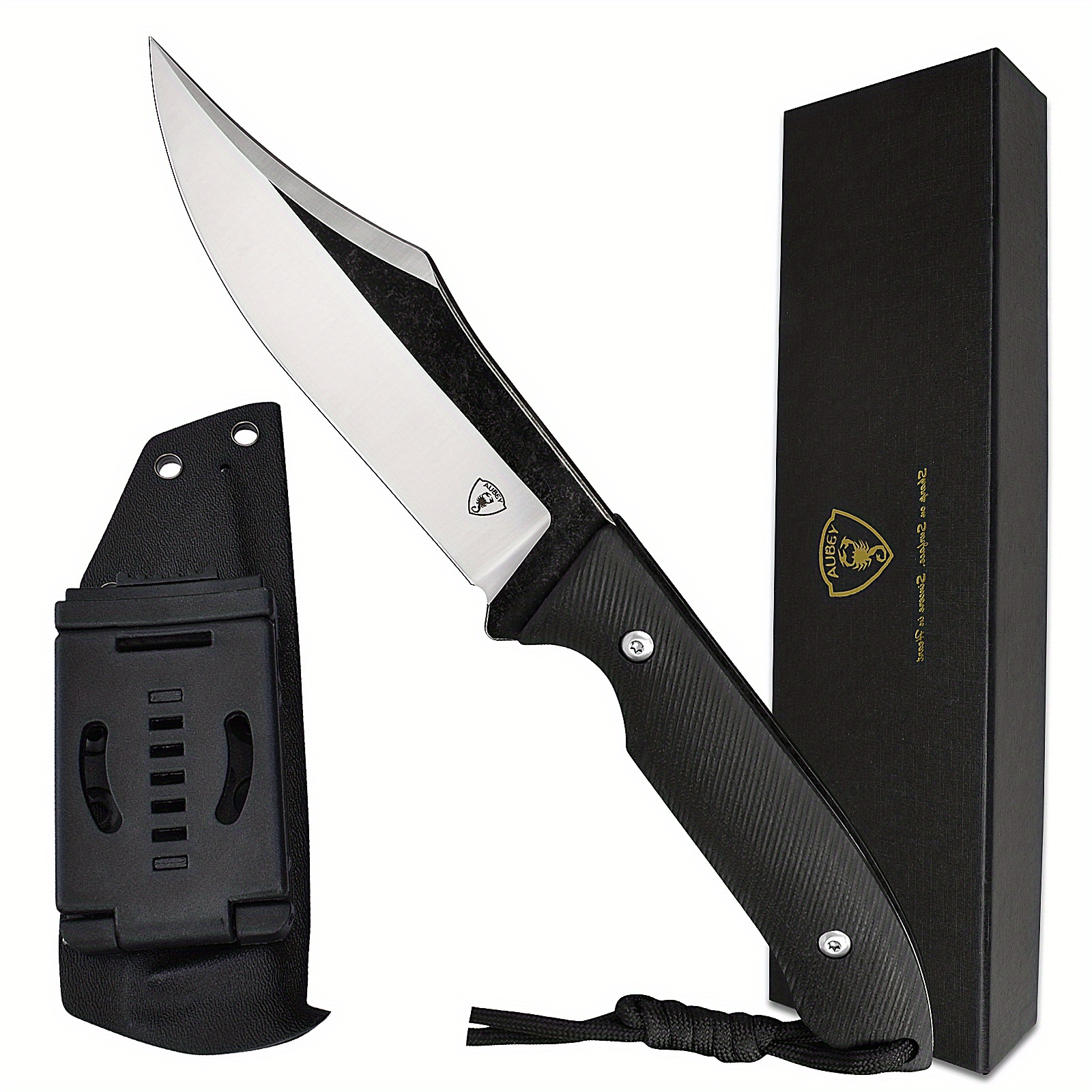 D2 Blade K10 Handle Kydex Sheath Outdoor Fixed Blade Knife