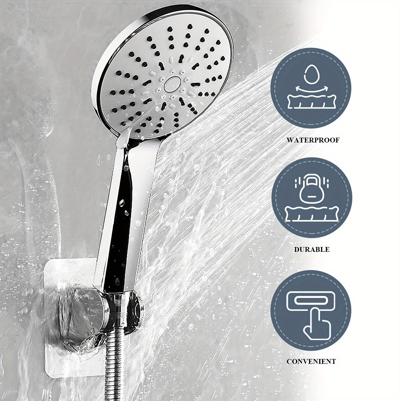 Wall Mounted Shower Head Holder Adjustable Handheld Shower Temu