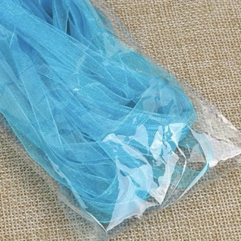 10 Yards/lot Sheer Chiffon Ribbon Organza Satin Ribbons for Gift Wrapping  Decoration Wedding Bouquets Party Wreath Lace Fabric