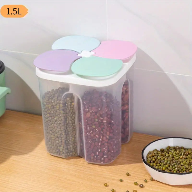Clear Food Storage Containers With Lid, Kitchen Pantry Organization And  Sealed Storage Tank For Bulk Food Dry Food, Cereal, Rice, Pasta, Flour And  Sugar, Home Kitchen Supplies - Temu