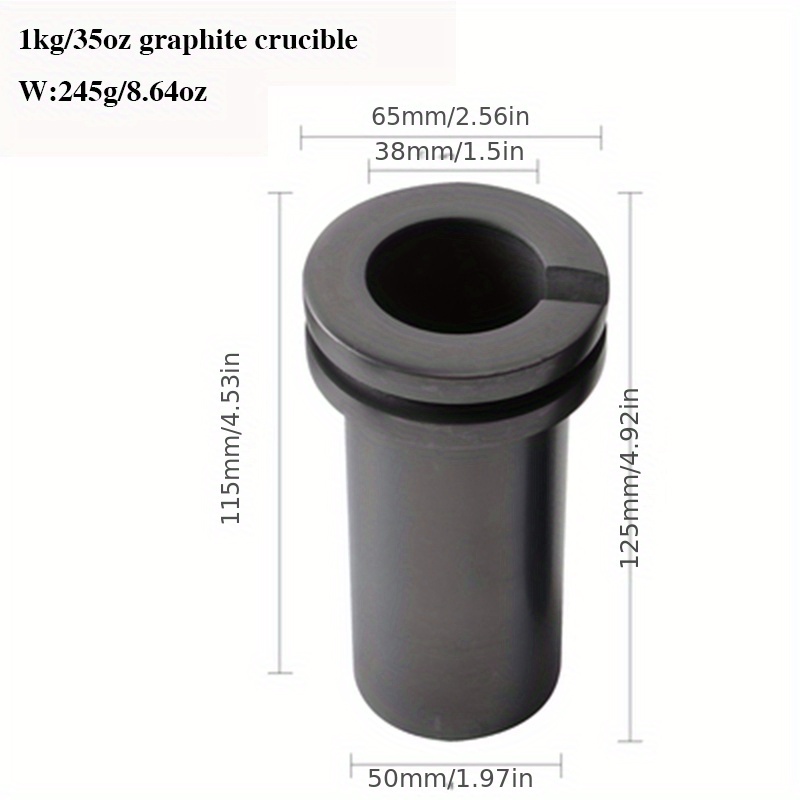 Graphite Crucibles for MF-1000 1 kg (30 oz) Melting Furnace