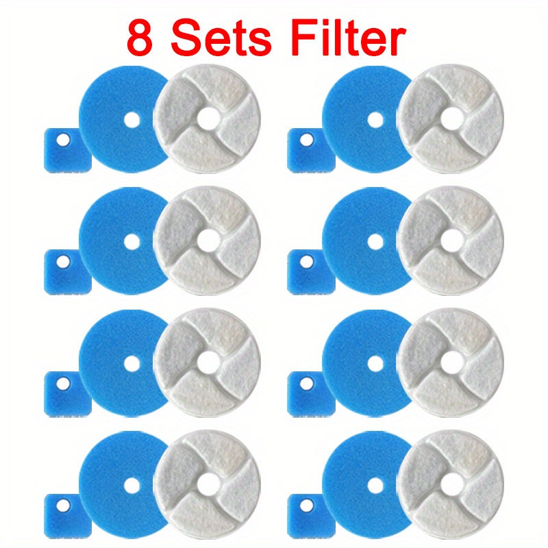 8/12 Sets Cat Water Fountain Filter Replacement Carbon Filters For Pet Auto Drinking Feeder Filter
