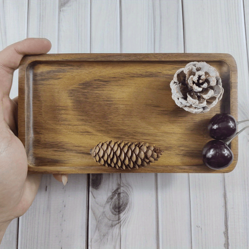 Wooden Fruit Tray Perfect Desserts Snacks Coffee Temu