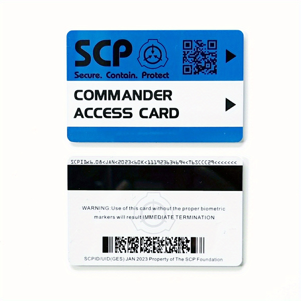 Be A Part Of The Scp Foundation With This Mtf Mobile Task Force Pvc  Hardcard Cosplay Card! - Temu