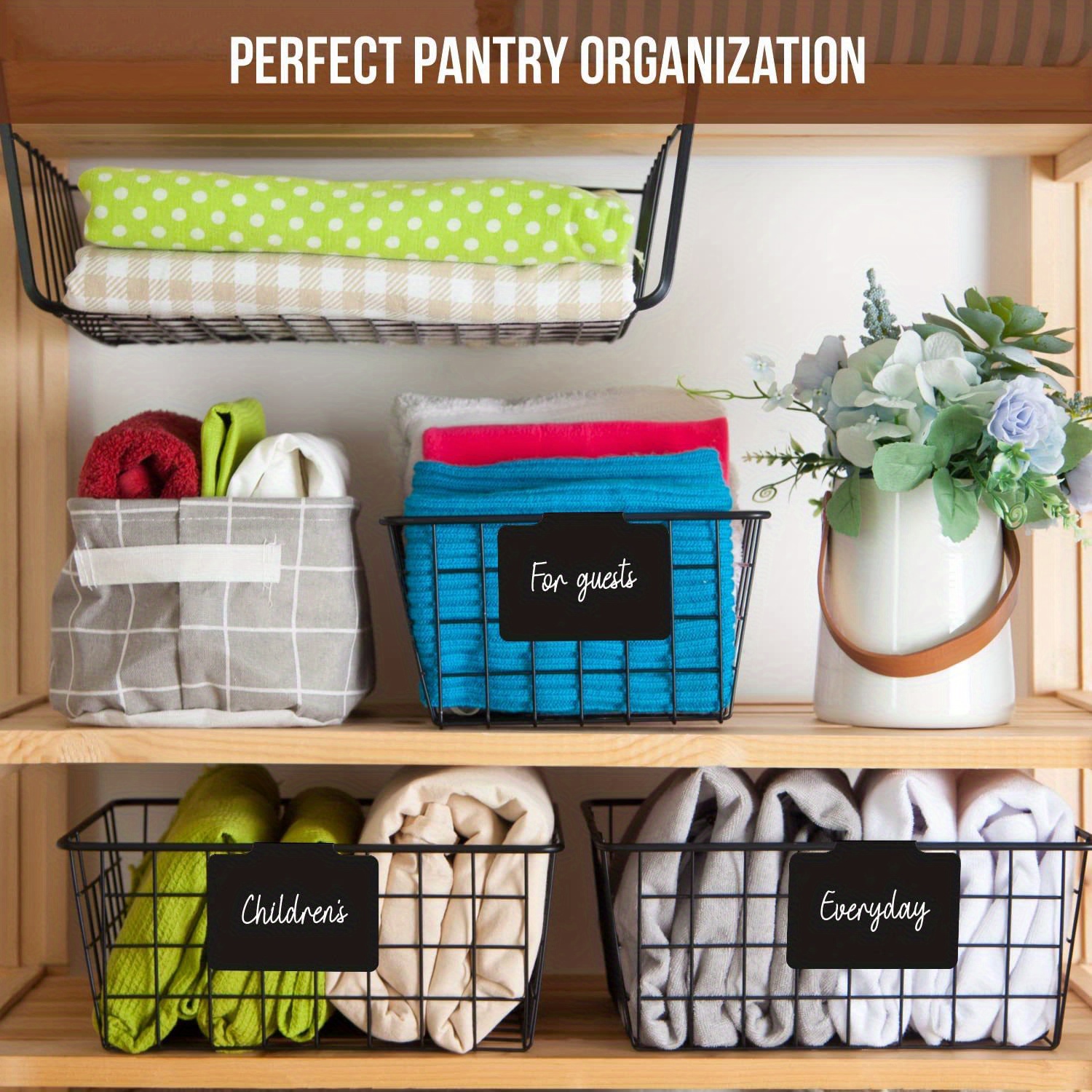 Reusable Pantry Labels Clip Removable Basket Labels Kitchen Temu