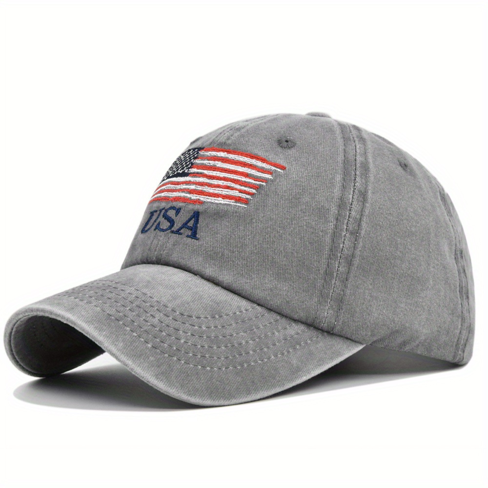 American Flag Baseball Cap Embroidered Sun Visor