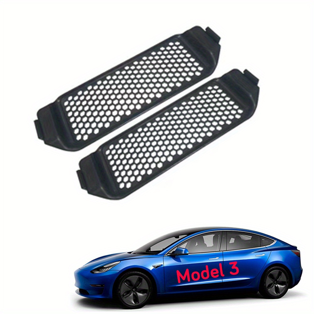 For Tesla Model 3 Y Rear Air Vent Cover Air Conditioning Outlet Protective Cover  Plaid Version Outlet Filter Auto Accessories - AliExpress