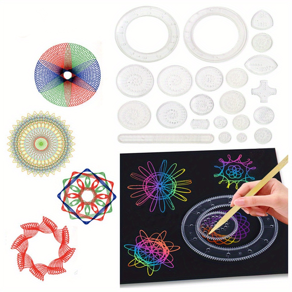 10 Pezzi Di Giocattoli Da Disegno Spirografo Set Di Ingranaggi E Ruote Ad  Incastro Accessori Da Disegno Per Righello Geometrico Giocattolo Educativo  Creativo Per Bambini - Temu Italy