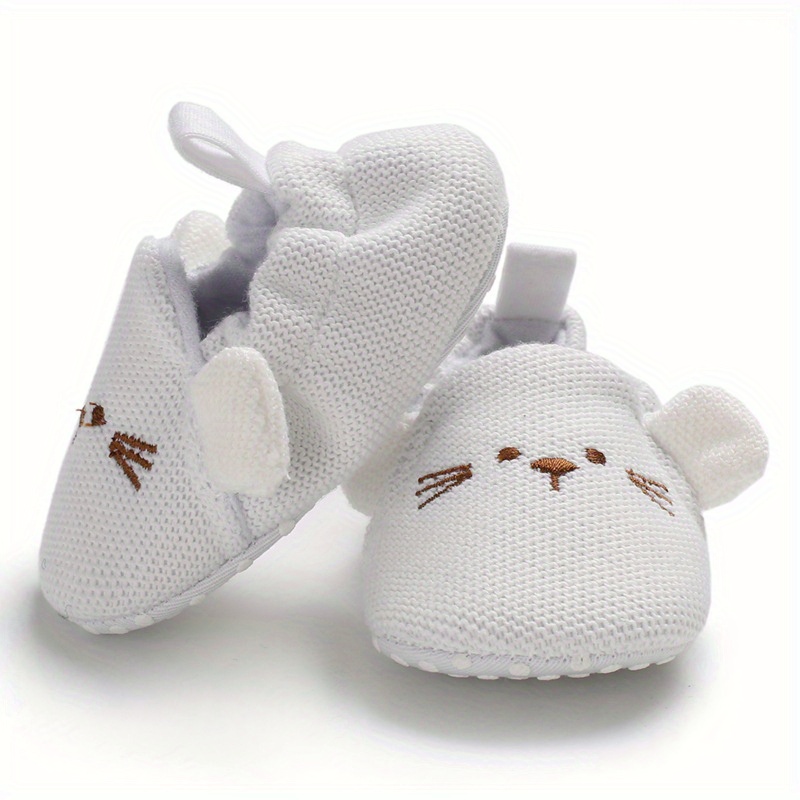 Baby Girls Cute Kitty Slip Crib Shoes Toddlers Walking Shoes Temu