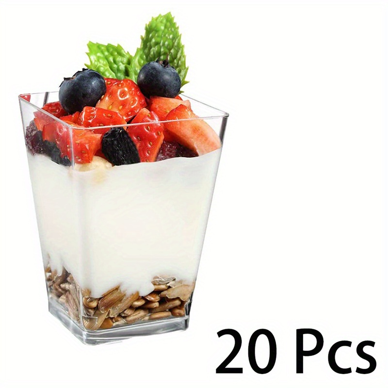 Coupe à dessert PLA transparent GC12S 410 ml Diam: 9,2 cm 9,2 x 5,7 x 11,7  cm