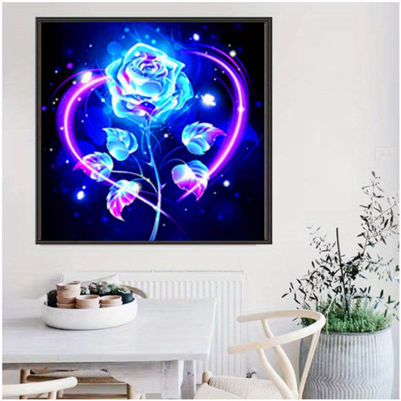 

5d Diy Diamond Painting, Full Diamond Painting With Diamond Art, By Number Kits Embroidery Rhinestone For Wall Decor
