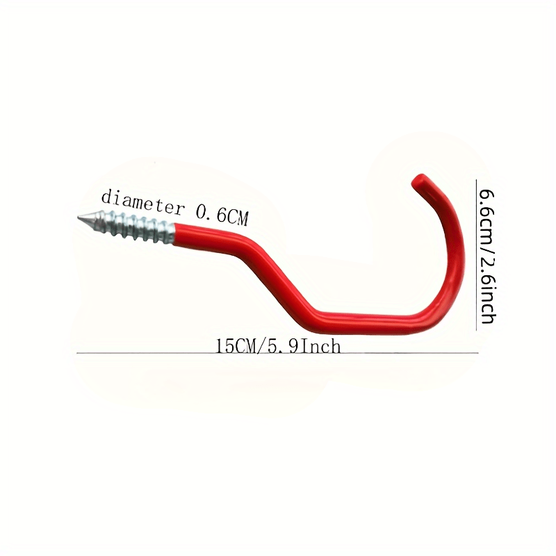 Paquet De 6 Crochets De Rangement À Vis Pour Vélo, Pour Mur Et