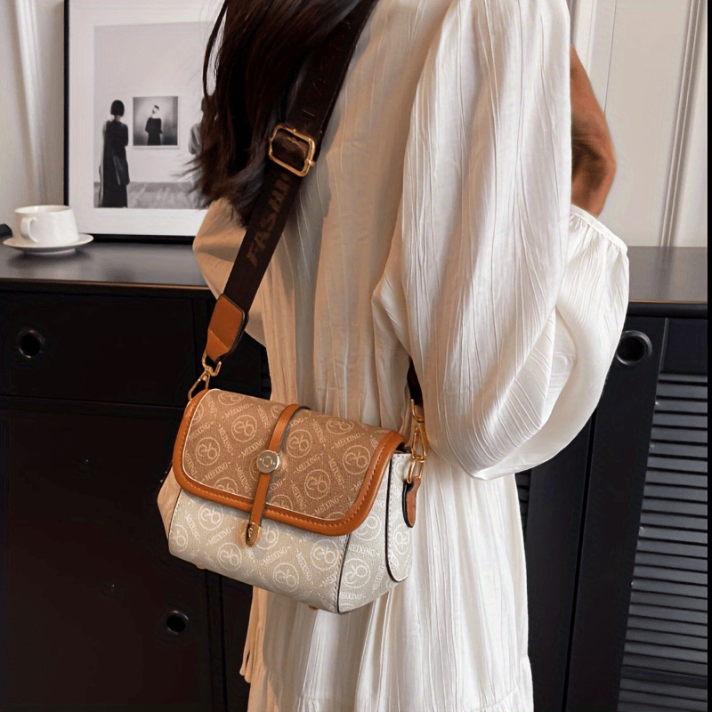 Vintage Pu Crossbody Bag Retro Shoulder Phone Bag Women's Fashion