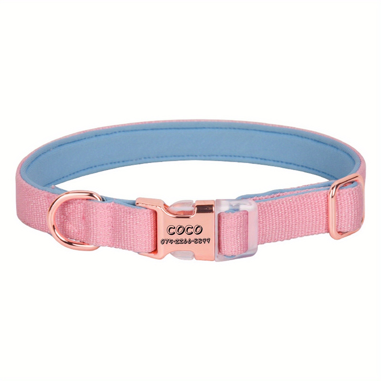 Personalized Dog Collar Nameplate Adjustable Dog Collar Temu Canada