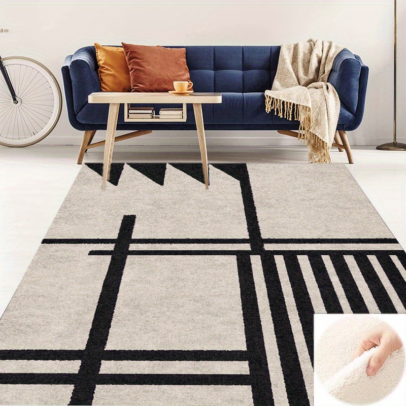 Living Room Carpet Floor Mats Area Rugs Modern Geometric - Temu