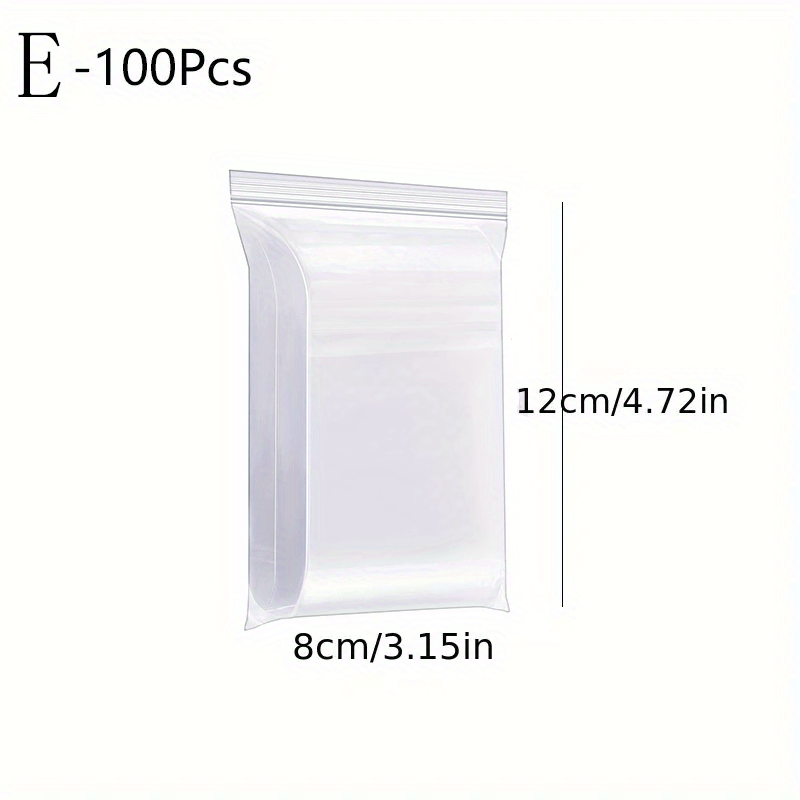 TETP 10Pcs Clear Thicken Bags With Handle Stand Up Home Travel Storage  Organizer Tool Accessories Packaging Ziplock Bag