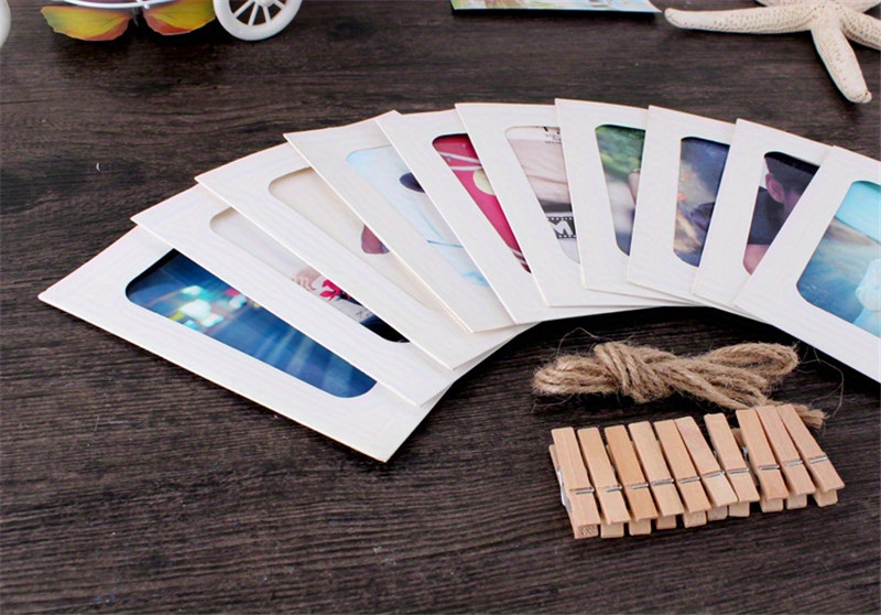 Phote Paper Frame Combination Paper Frame Small Clips Diy Temu