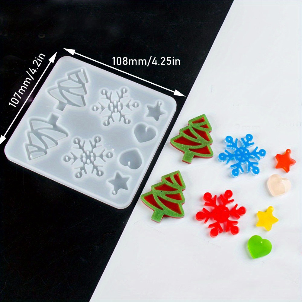 Christmas Earring Resin Molds Silicone Jewelry Earring Molds - Temu