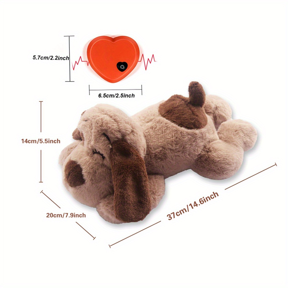 AFP Pets Accessories And Toys Pet Puppy Anxiety Relief Heartbeat Plush Pet  Toys Anti Anxiety Plush Buddy Dog Activity Toy