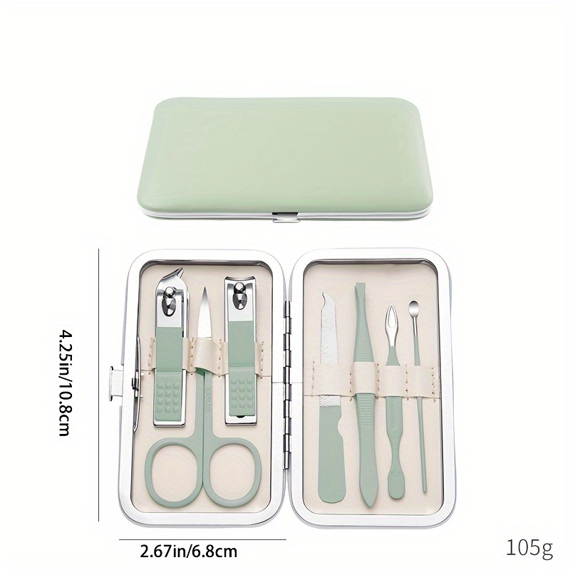 Manicure Nail Clipper Set Stainless Steel Women Men Toe Finger Nail  Clippers Personal Care Tools with Portable Travel Case Manicure Pedicure  Tools