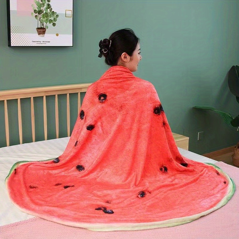 1pc creative   blanket funny flannel round blanket soft warm throw blanket nap blanket for couch sofa office bed camping travel multi purpose gift blanket for   details 4