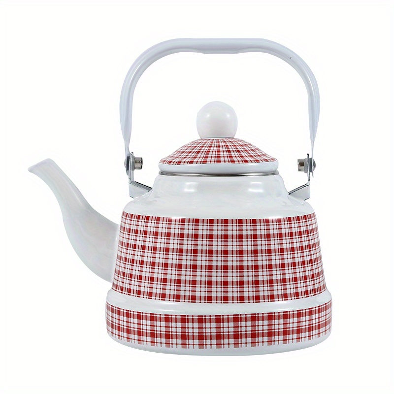 Enamel Hot Water Kettle Household Enamel Geometric Print White Cloth Marble  Ancient Bell Kettle Restaurant Tea Kettle Coffee Pot Vintage Style Enamel Kettle  Induction Cooker Open Flame Universal - Temu