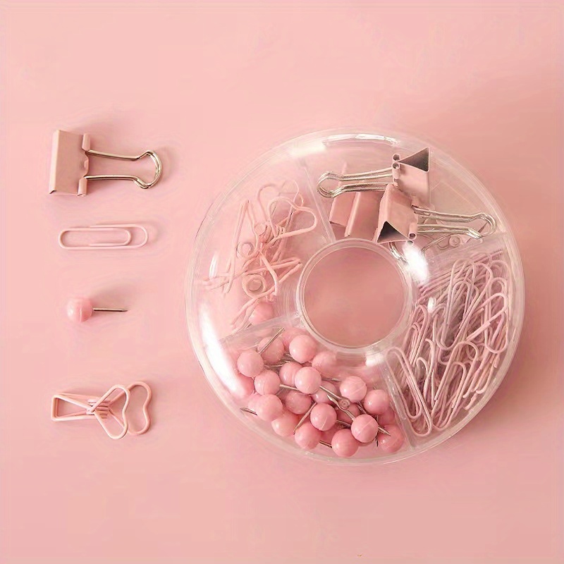 Colorful Long Tail Clip Set Office Stationery Push Pin Grid Clip