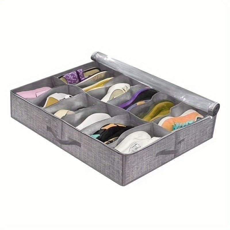 Geometric Pattern Underbed Shoes Bag Dustproof Organizer