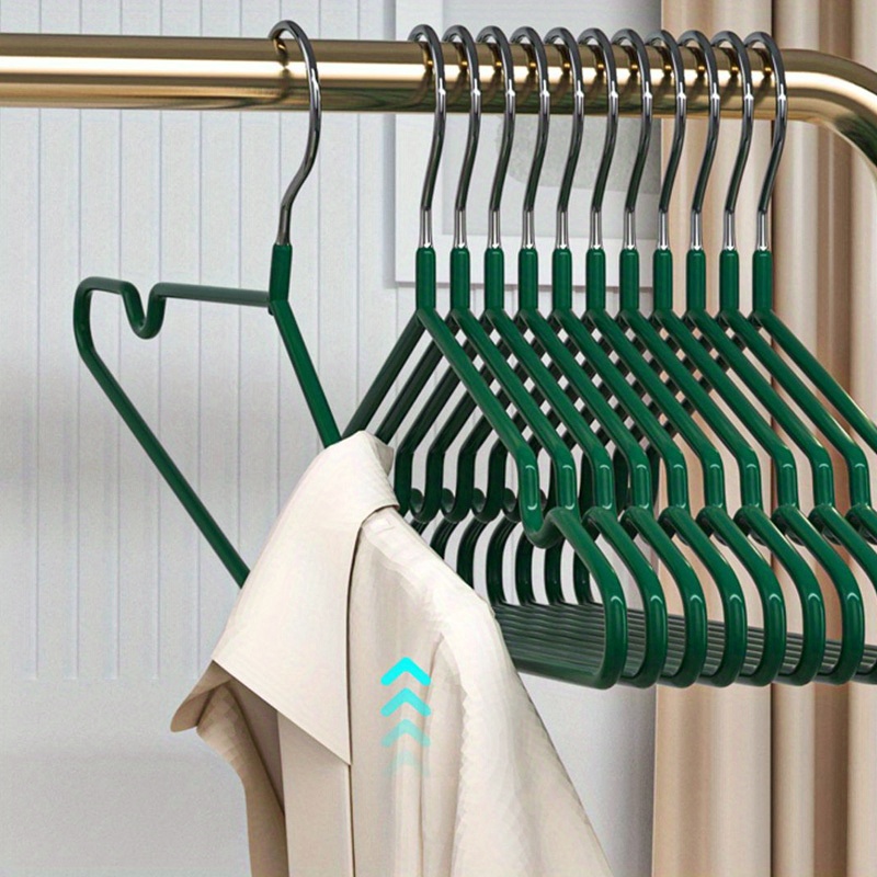 Plastic Clothes Hangers Shoulder Non slip Clothes - Temu