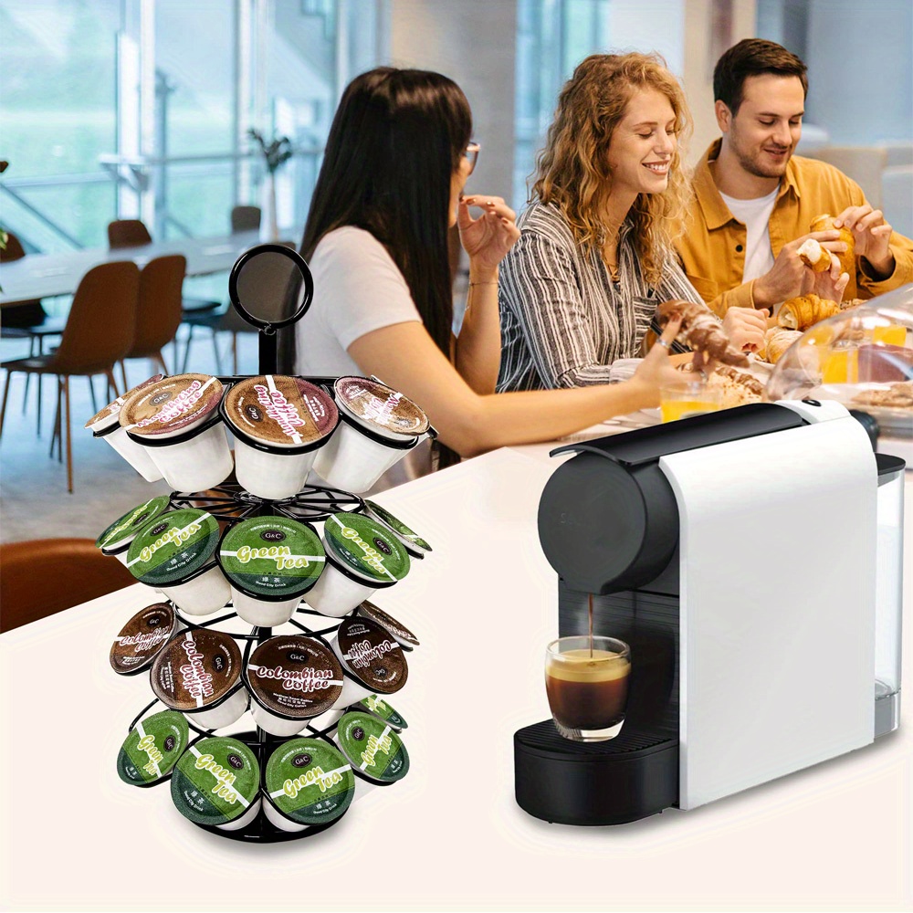 K Cup Holder Carousel Coffee Pod Holder K Cup Organizer - Temu