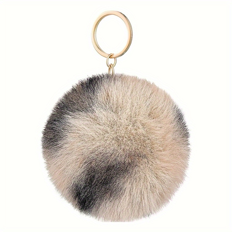 Soft Plush Fur Ball Keychain Fall Winter Pom Pom Cute Colorful Bag Key Chain  Ornament Bag Purse Charm Accessories - Temu