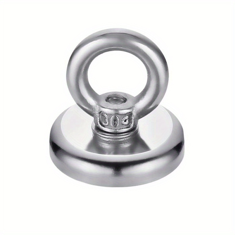 Fishing Magnets 300 LBS Pulling Force 2 inch Neodymium Rare Earth Magnet  with Lifting Eye-Bolt, Super Strong Round Magnet for Retrieving Items in  Lake, Beach, Lawn and New House. 