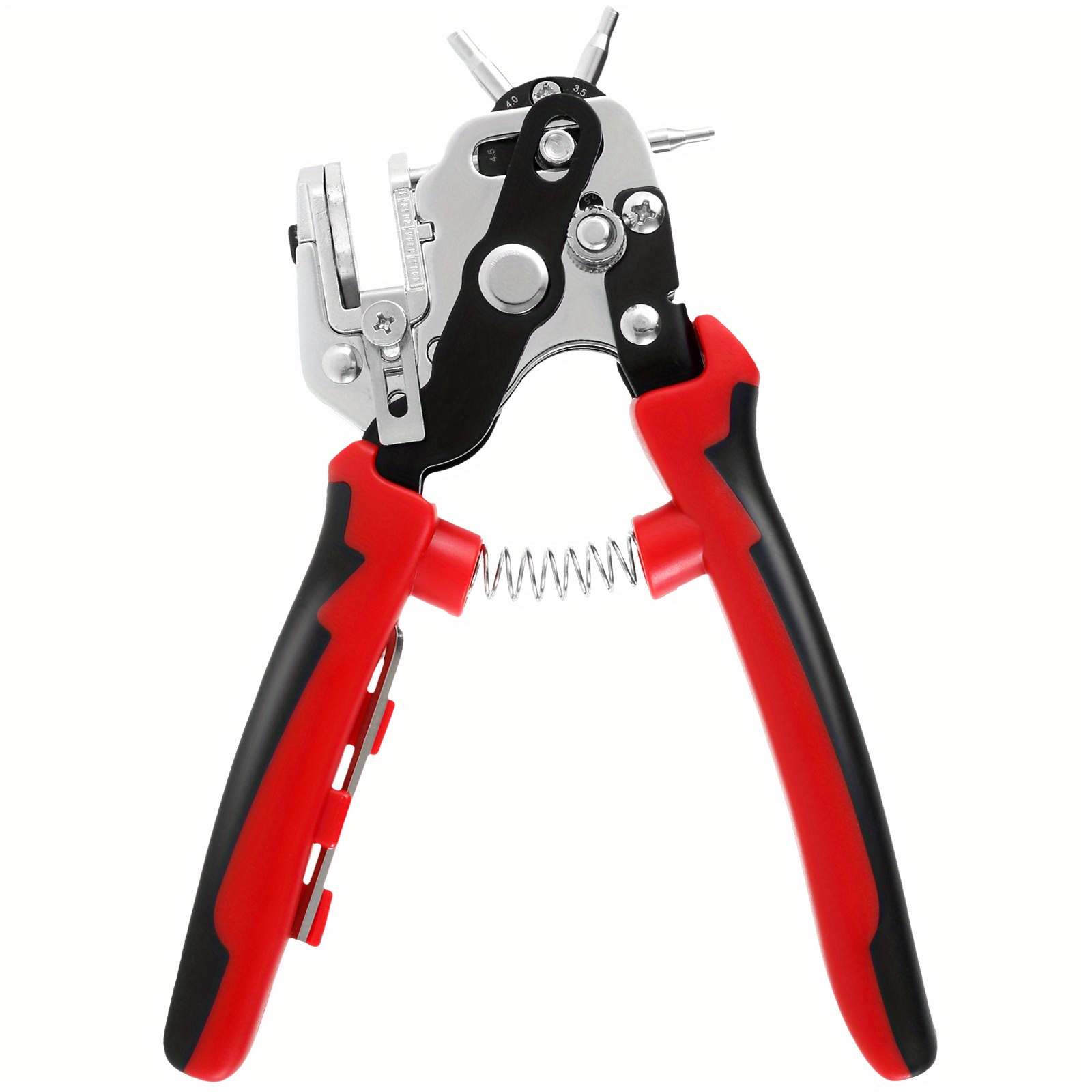 Puncher Tool Leather Punch Plier Leather Belt Revolving Perforator Round  Hole