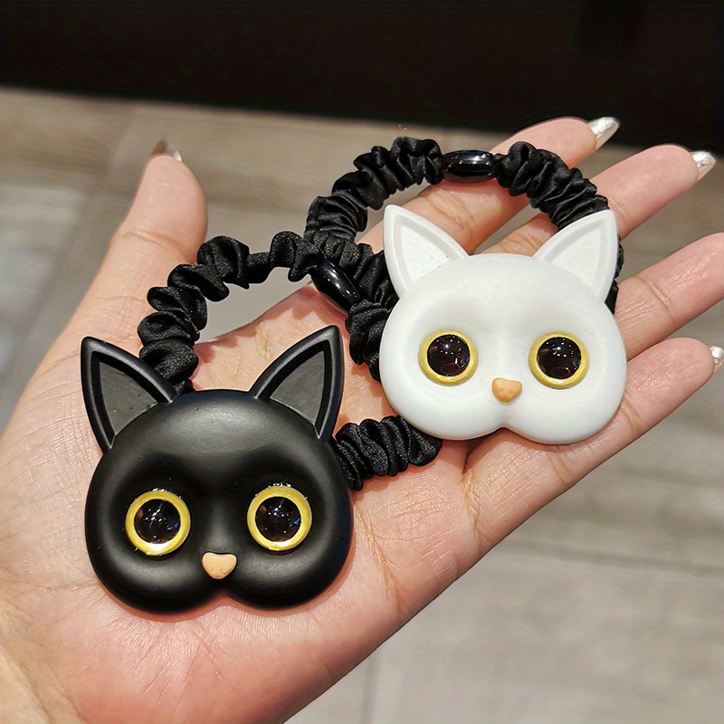 Cat Decor Scrunchies Hair Tie Cute Hair Rope Lovely Elastic Hair Accessories For Girls And Women