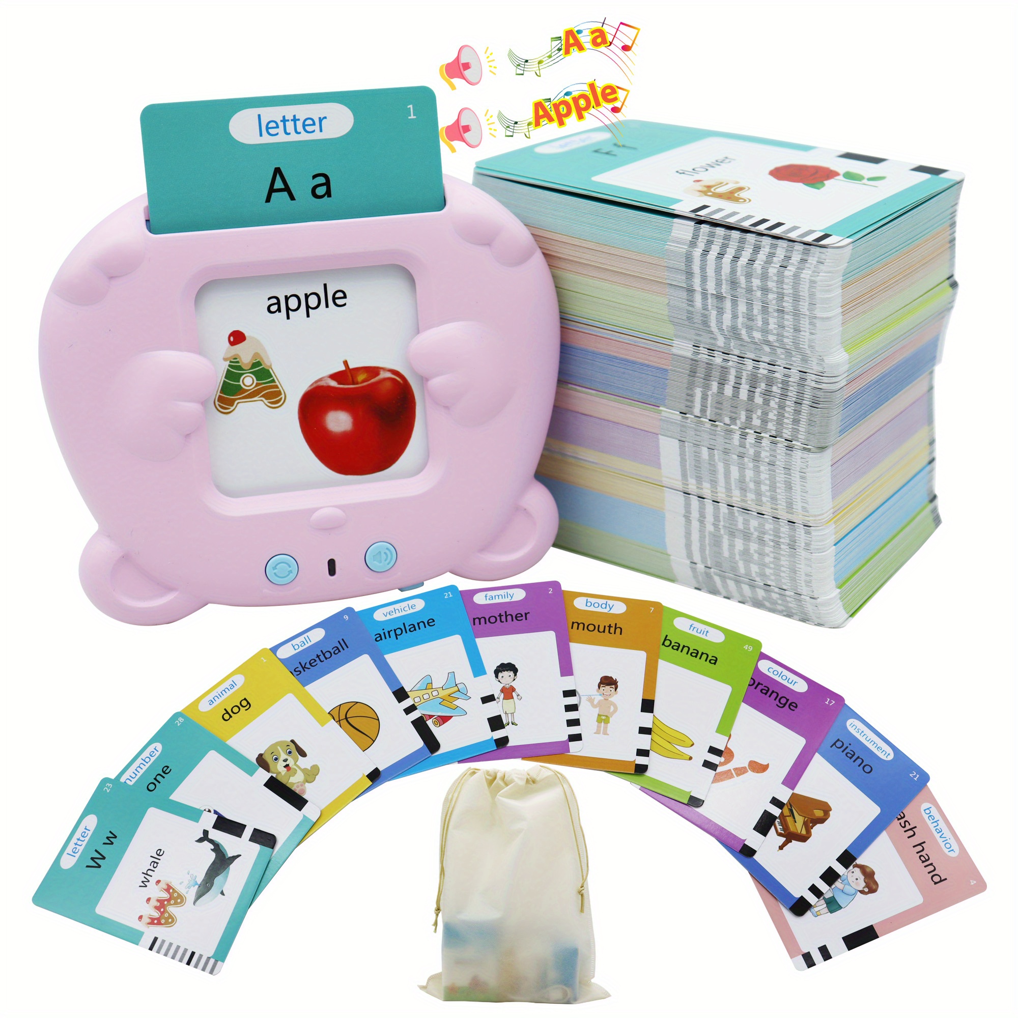 🚩-50% de réduction cette semaine, 🔔Donnez envie à vos enfant d'apprendre  l'anglais facilement avec des cartes flash parlantes 🤩 Ce jouet éducatif  amusant améliore les compétences, By amanbest.com