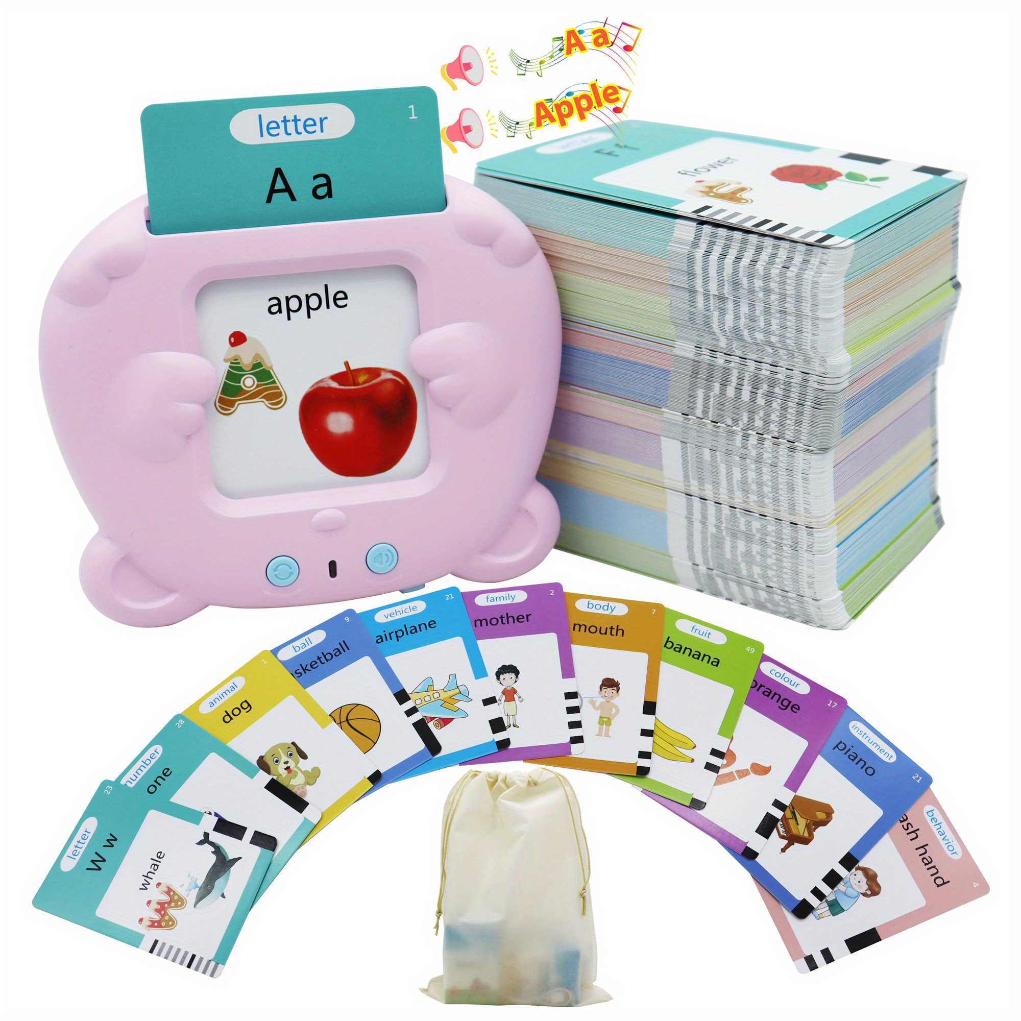 Jouets Éducatifs Pour Enfants, Machine D'apprentissage De Carte D'insertion  Anglaise, Machine De Carte D'éducation Précoce, Contenu Complet En Anglais  224 + Chanson Pour Enfants - Jouets Et Jeux - Temu