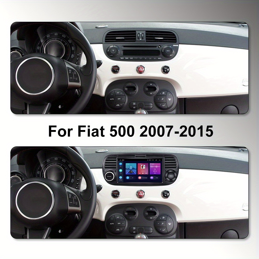 AUTORADIO NAVIGATORE FIAT 500, 500 ABARTH 2007-15 ANDROID 12 2 gb