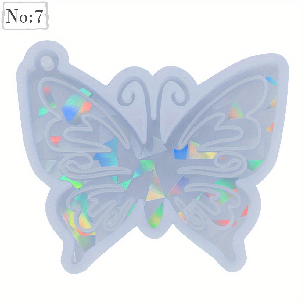 Butterfly Holographic Silicone Mold, Holographic Mould, Butterfly Mold, Clear Resin Mold, Silicone Flexible Mold