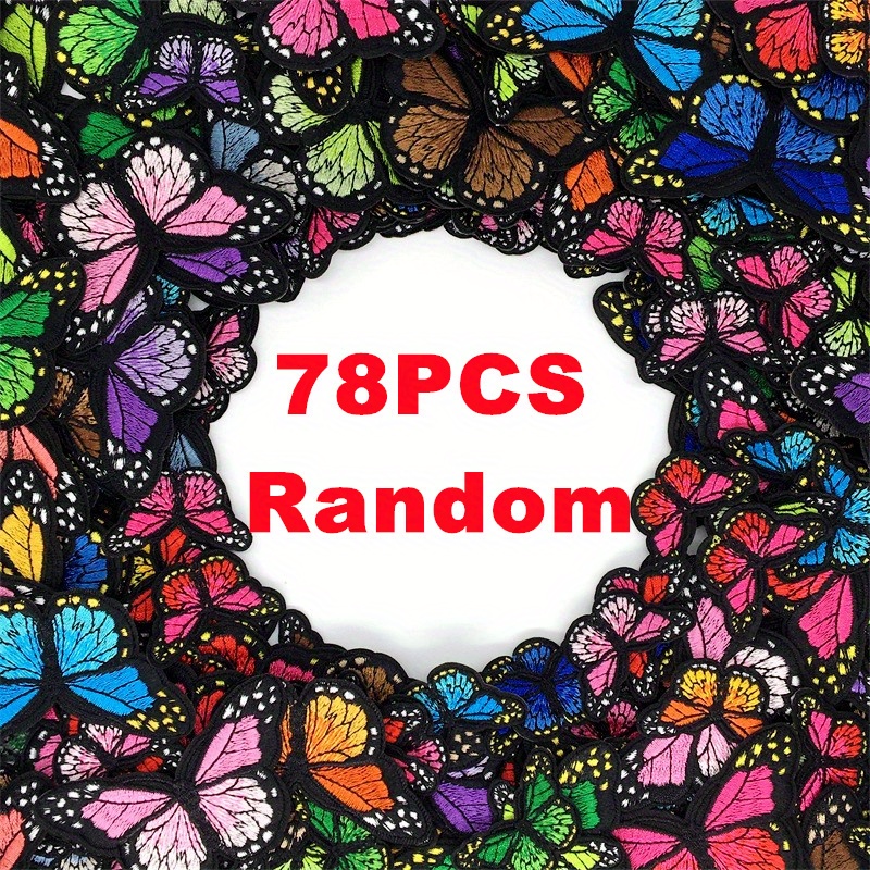 20pcs Butterfly Iron on Patches, 2 Size Embroidered Sew Applique Repair  Patch