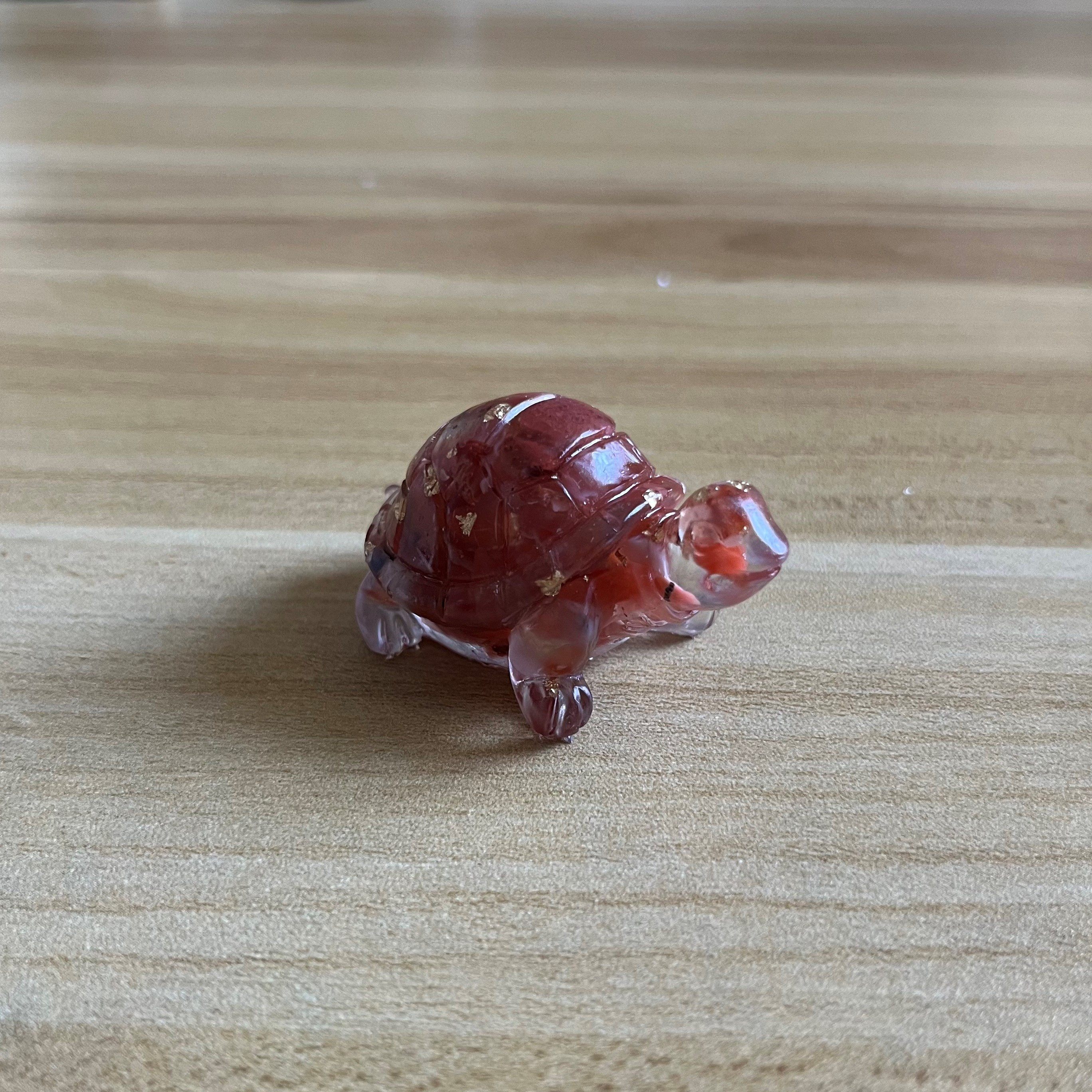 Natural Crystal Stone Crushed Stone Turtle Resin Crystal - Temu