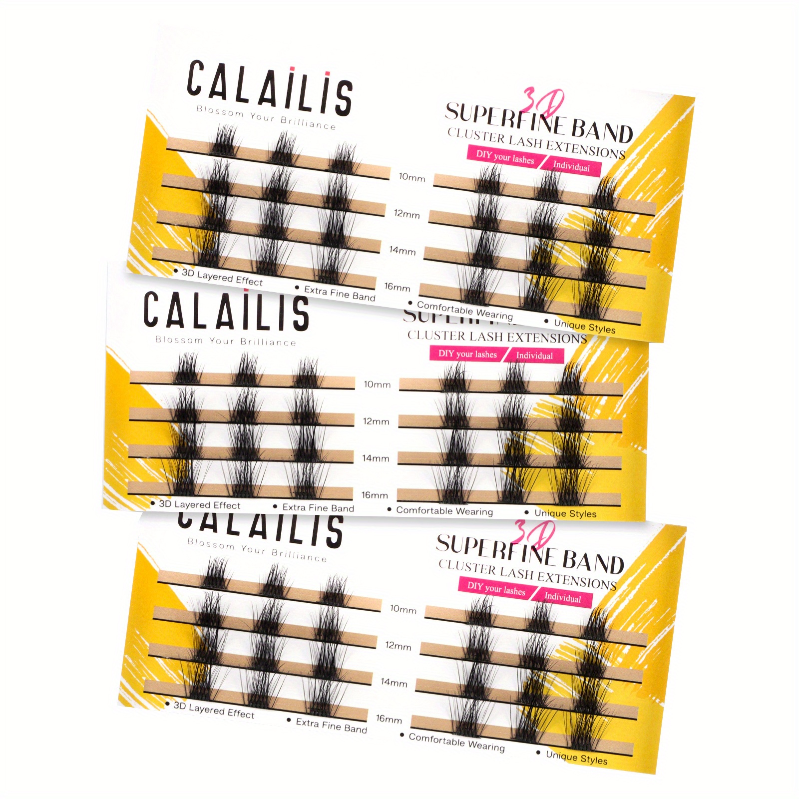 Cluster Lashes DIY Extension Natural Faux Mink False Eyelashes