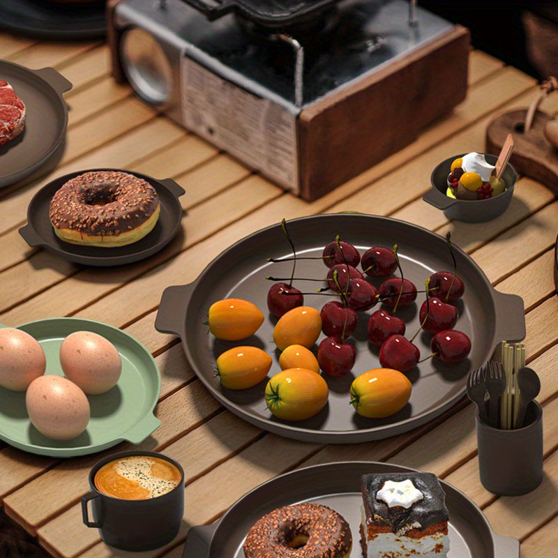 Outdoor Camping Tableware Set Water Cup Bowl Plate Light And Portable