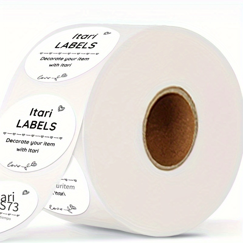Tradineur - Pack de 420 etiquetas adhesivas redondas blancas E16C, pegatinas  auto-adhesivas para objetos, hogar, oficina, Ø13 x