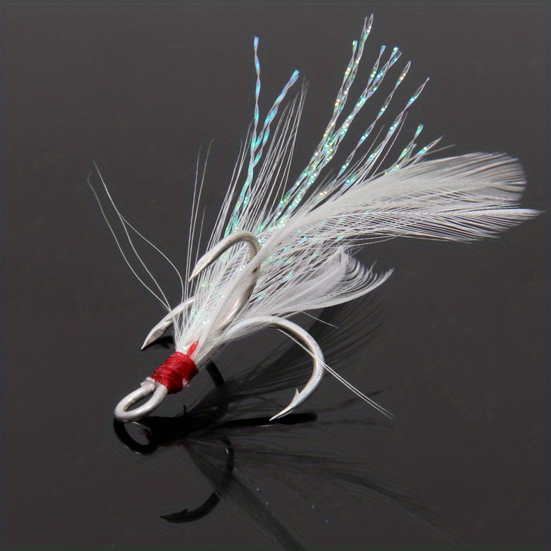 Feather Treble Hooks - Free Shipping On Items Shipped From Temu