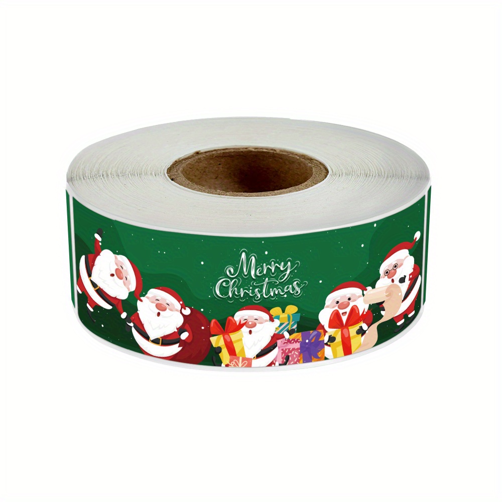 120pcs Xmas Stickers Santa Claus Packaging Seals