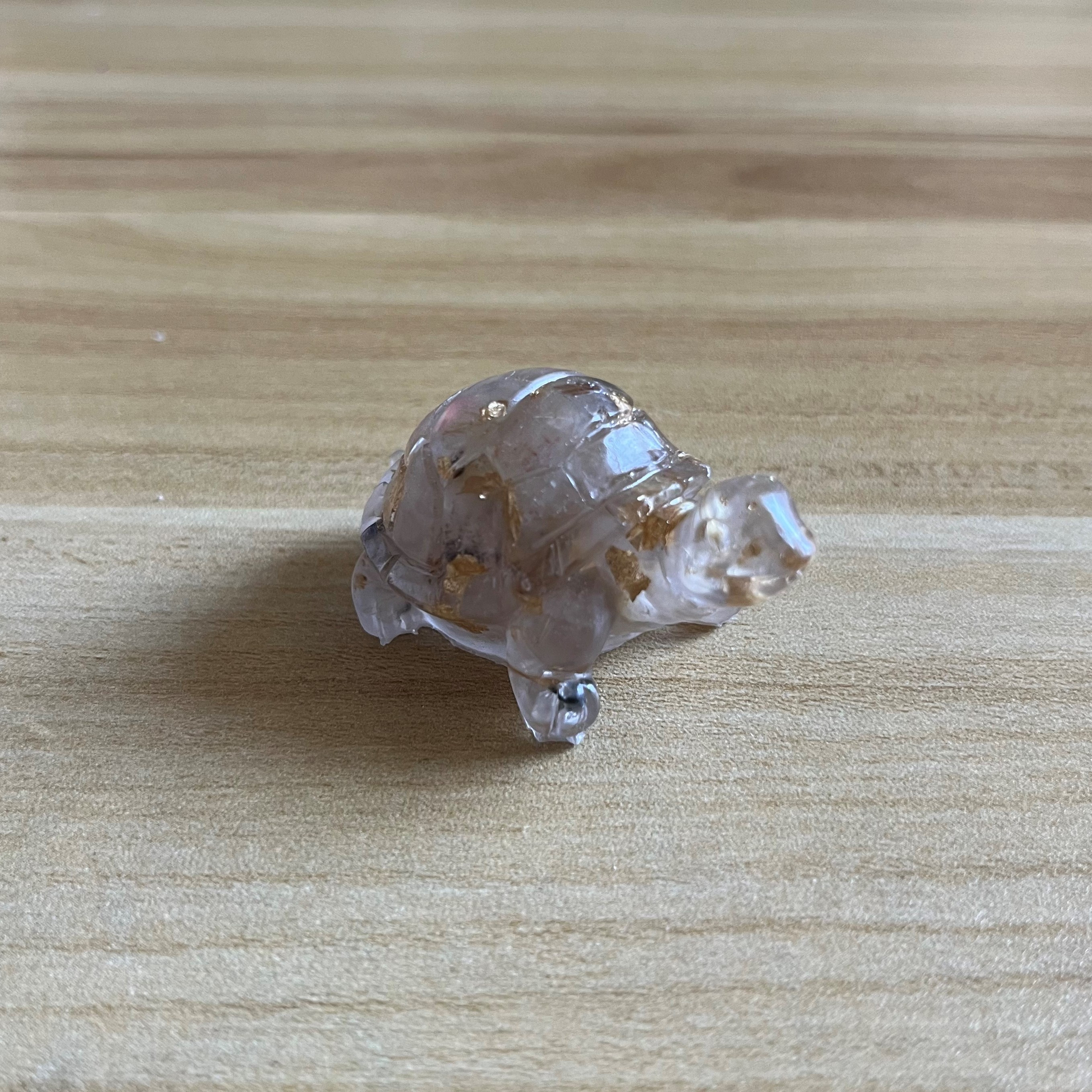 Natural Crystal Stone Crushed Stone Turtle Resin Crystal - Temu