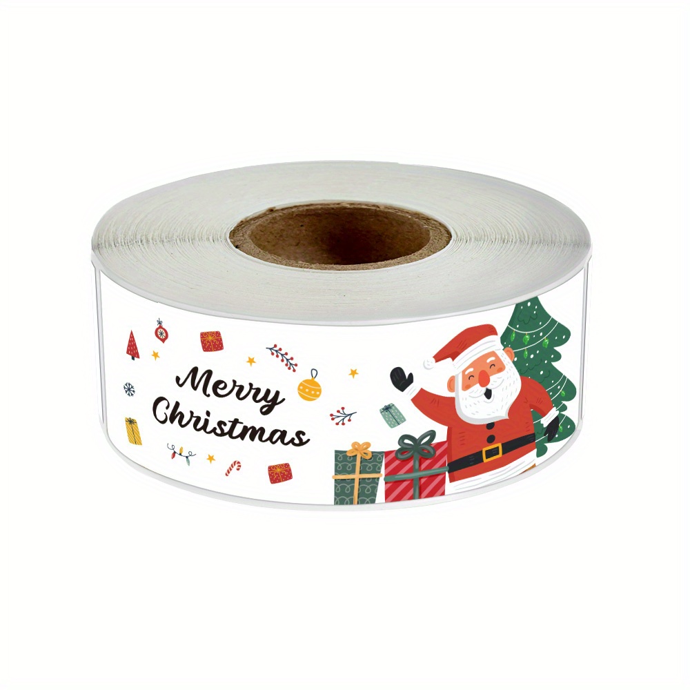 120pcs Xmas Stickers Santa Claus Packaging Seals