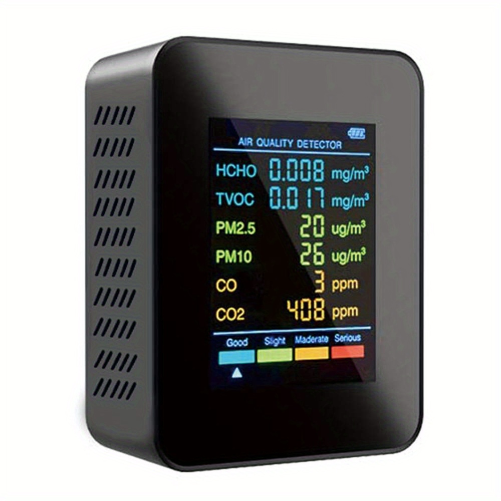 Multi-function Air Monitor Digital Display CO CO2 HCHO TVOC Detector CO2  Carbon Dioxide Meter Air